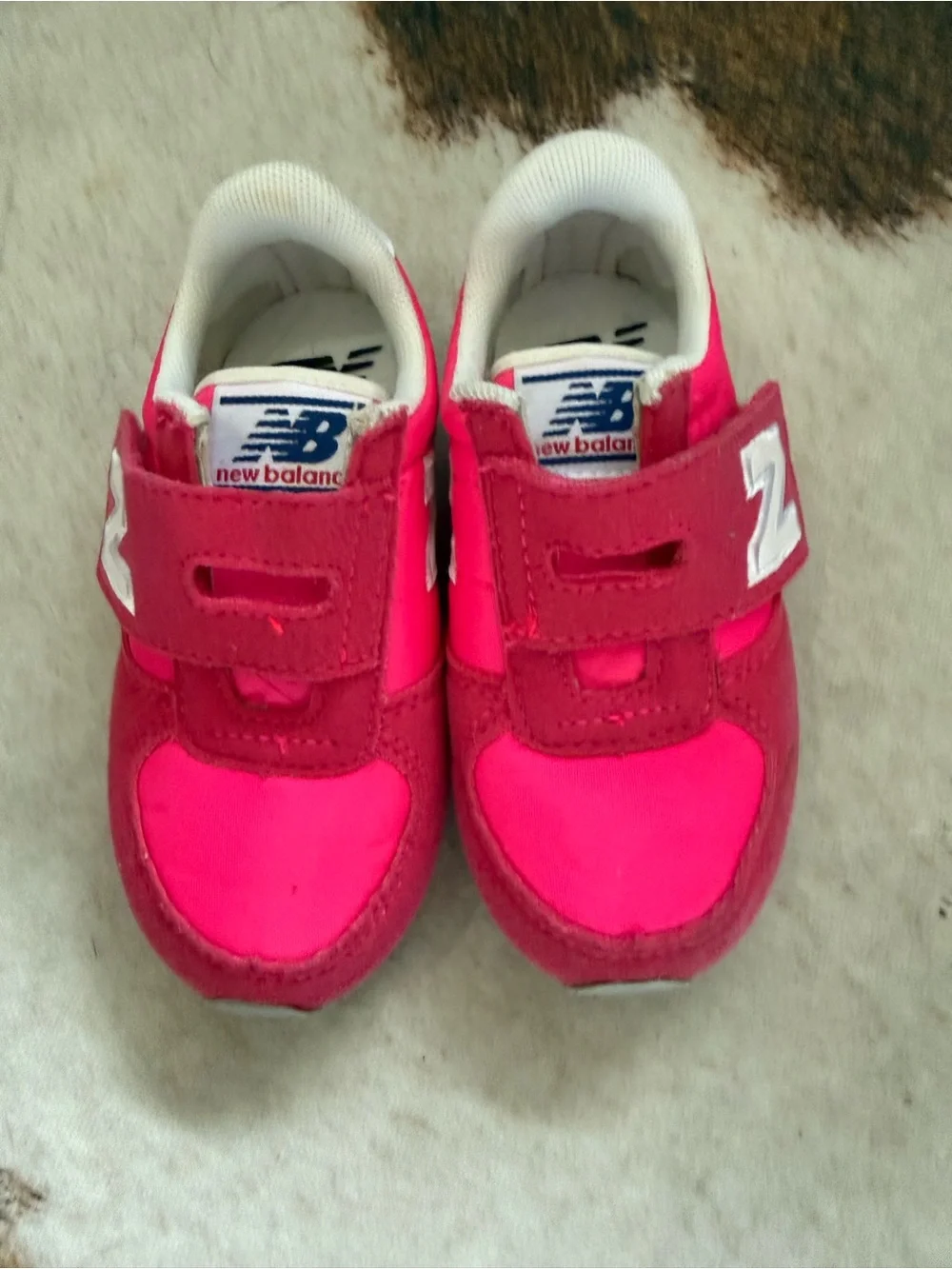 New Balance Baby size 7 Bright Pink Velcro Sneakers